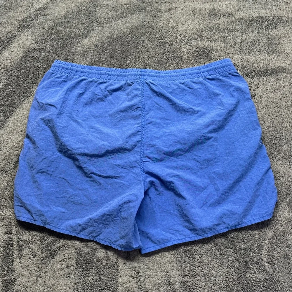 Vintage Adidas Trefoil Swim Shorts Mens Large Nylon Blue Pink Drawstring 5